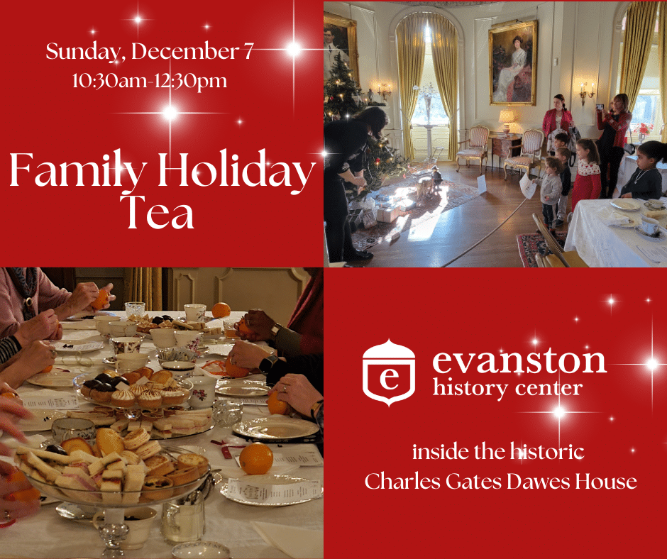 Family holiday tea at the Evanston History Center